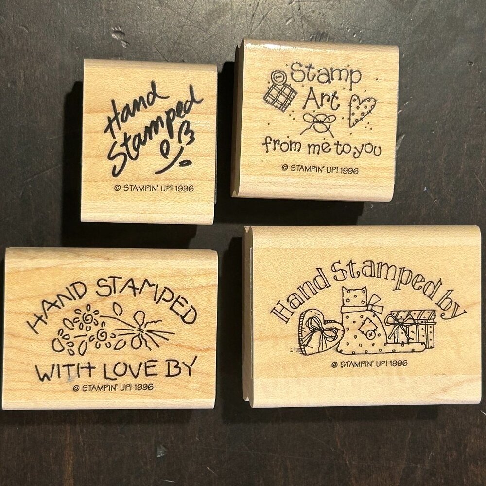 Rubber Stamps - Stampin' Up - 1996 - Set of 4 Stampers